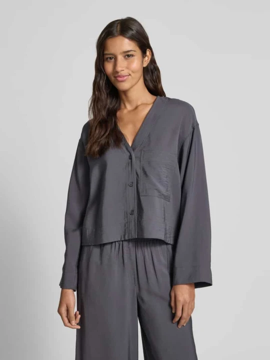 Zdjęcie produktu Bluzka o kroju relaxed fit z efektem marszczenia INFLUENCER'S CHOICE BY P&C* Ciemnoszary