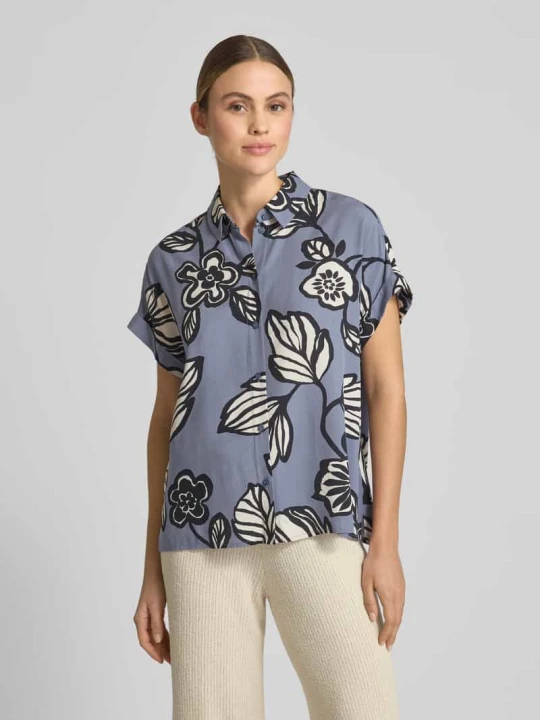Zdjęcie produktu Bluzka o kroju relaxed fit z krótkim rękawem Jake*s Jeansowy niebieski