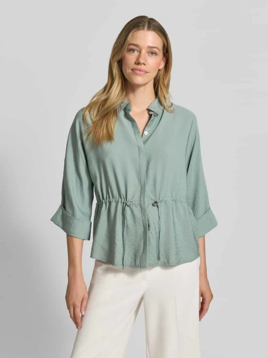 Zdjęcie produktu Bluzka o kroju relaxed fit z mieszanka wiskozy z wykładany kołnierz Betty Barclay Miętowy