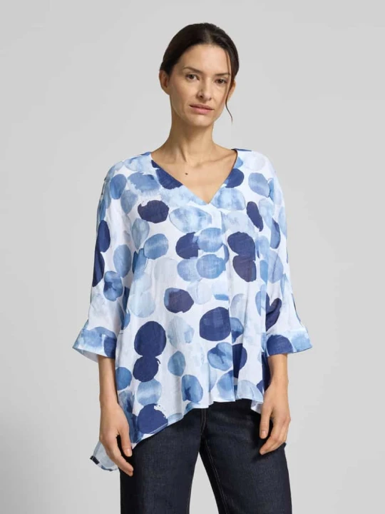 Zdjęcie produktu Bluzka o kroju relaxed fit z mieszanki wiskozy Apricot Złamany biały