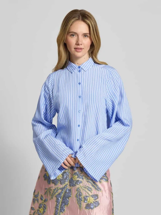 Zdjęcie produktu Koszula o kroju relaxed fit z mieszanki wiskozy milano italy Jasnoniebieski