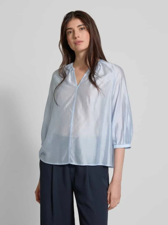Zdjęcie produktu Bluzka o kroju relaxed fit z rękawem o dł. 3 / 4 model ‘Zamudra’ Someday Błękitny