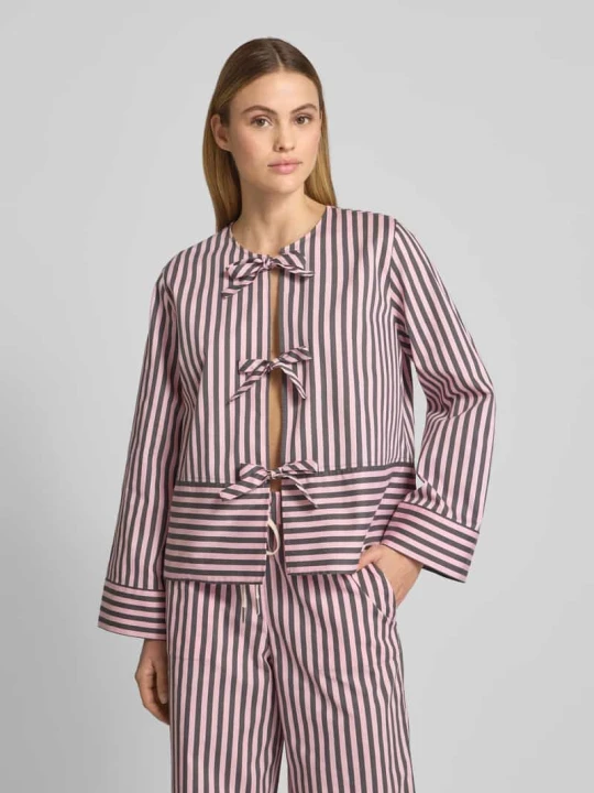 Zdjęcie produktu Bluzka o kroju relaxed fit z wiązaniem Jake*s Fuksjowy
