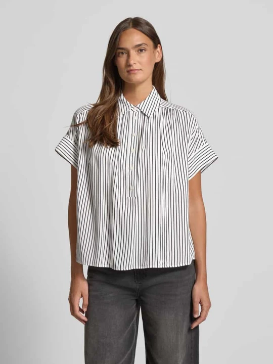 Zdjęcie produktu Bluzka o kroju relaxed fit z wiskozy model 'Zafine' Someday Złamany biały