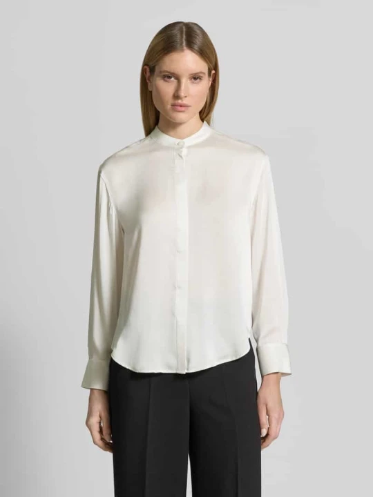 Zdjęcie produktu Bluzka o kroju relaxed fit ze stójką Calvin Klein Złamany biały