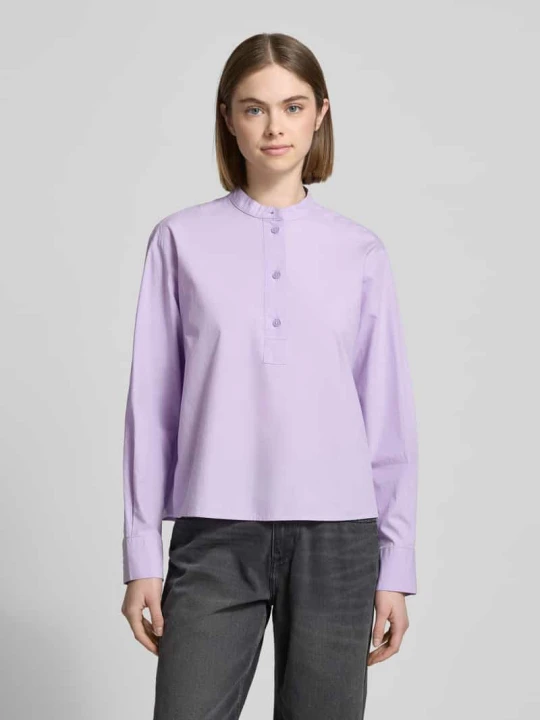 Zdjęcie produktu Bluzka o kroju relaxed fit ze stójką Marc O'Polo Jasnofioletowy