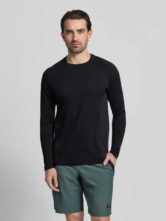 Zdjęcie produktu Koszulka z długim rękawem w kroju slim fit z oddychającego materiału model 'TRAINING DAY' Fabletics Czarny