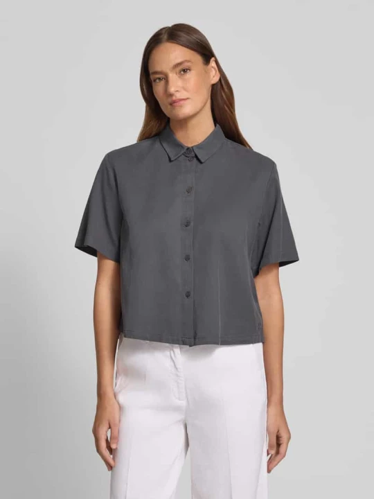 Zdjęcie produktu Bluzka o kroju slim fit z mieszanki lyocellu i bawełny Jake*s Ciemnoszary