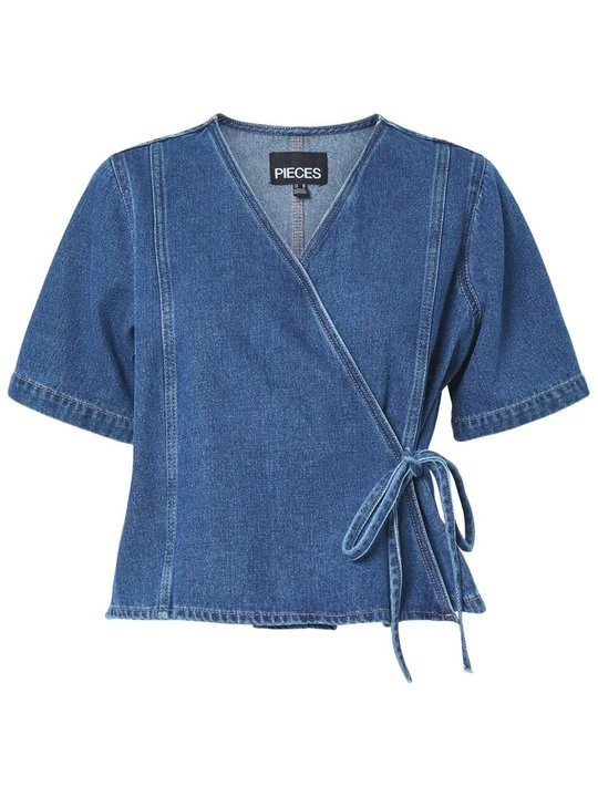 Zdjęcie produktu Bluzka Pieces niebieski denim
