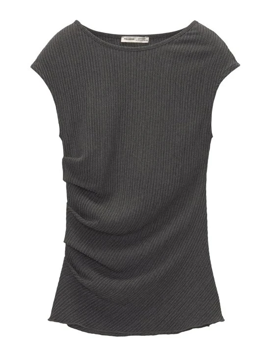 Zdjęcie produktu Bluzka PULL&BEAR szary