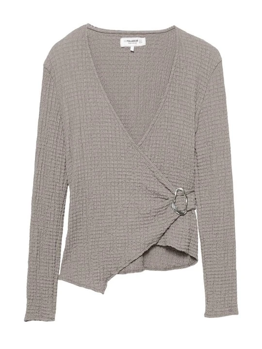 Zdjęcie produktu Bluzka PULL&BEAR szary