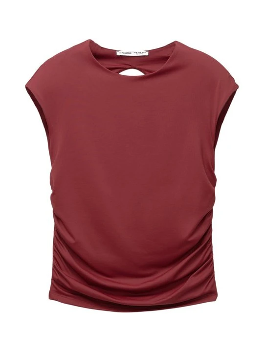 Zdjęcie produktu Bluzka PULL&BEAR bordowy