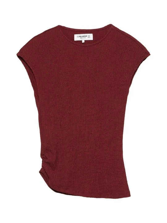 Zdjęcie produktu Bluzka PULL&BEAR bordowy