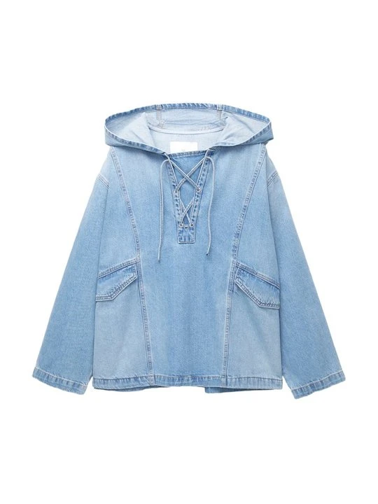 Zdjęcie produktu Bluzka PULL&BEAR jasnoniebieski denim