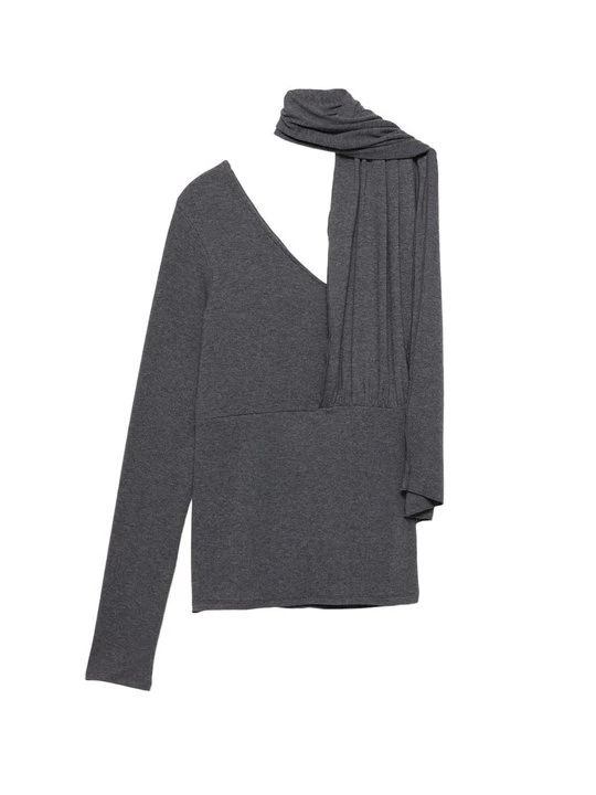 Zdjęcie produktu Bluzka PULL&BEAR ciemnoszary