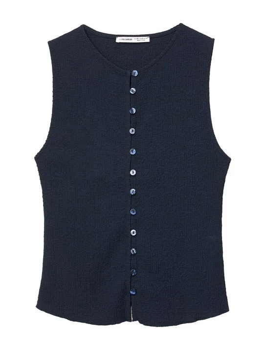 Zdjęcie produktu Bluzka PULL&BEAR granatowy