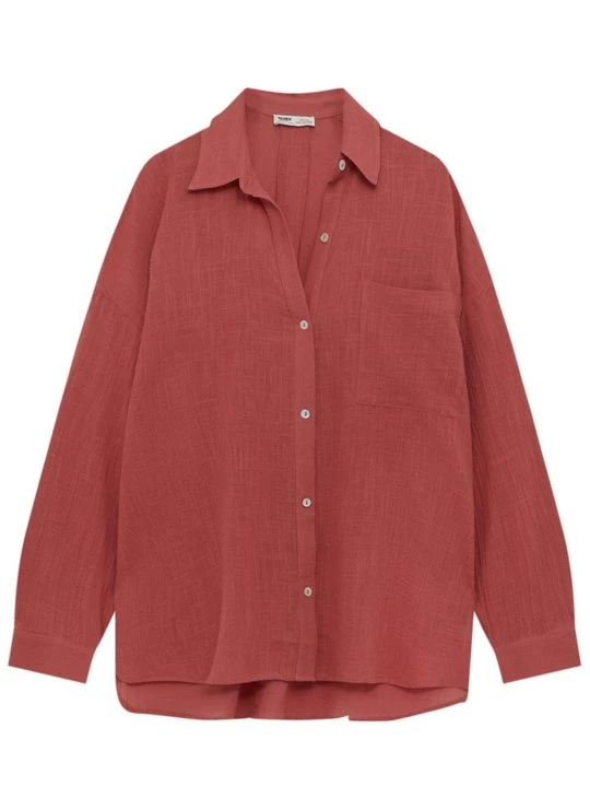 Zdjęcie produktu Bluzka PULL&BEAR czerwony