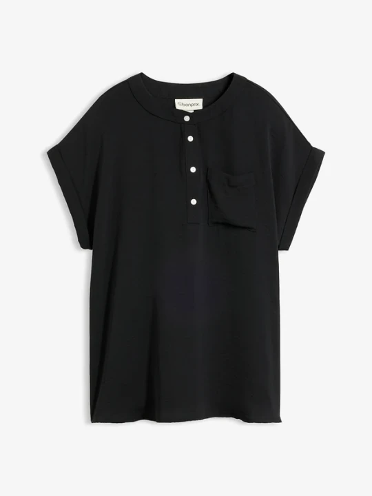 Zdjęcie produktu Bluzka shirtowa BonPrix czarny