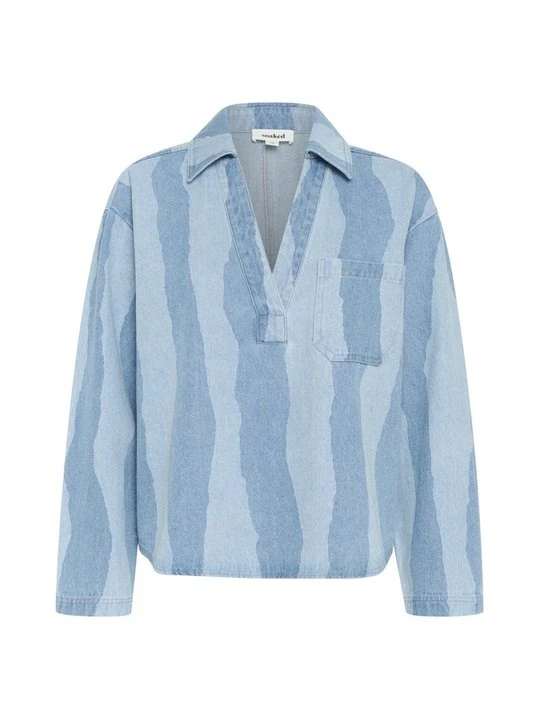 Zdjęcie produktu Bluzka Soaked in Luxury niebieski denim