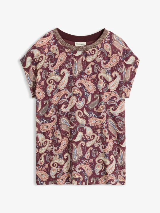 Zdjęcie produktu Bluzka T-shirtowa BonPrix czerwony