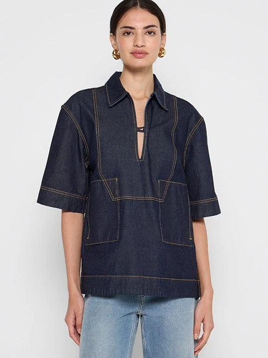 Zdjęcie produktu Bluzka Tory Burch granatowy