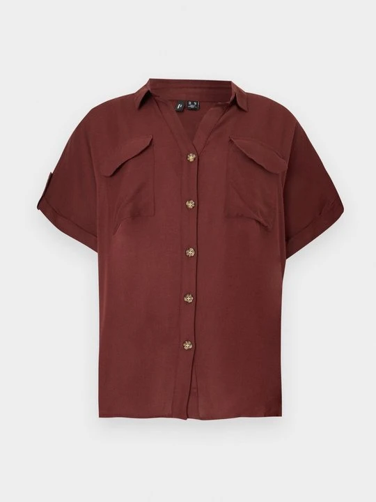 Zdjęcie produktu Bluzka z zapięciem na guziki Vero Moda brązowy