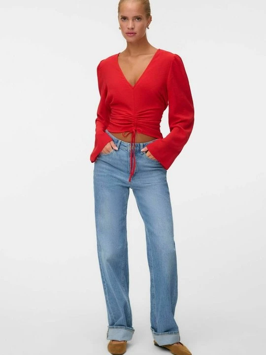 Zdjęcie produktu Bluzka Vero Moda czerwony melanż