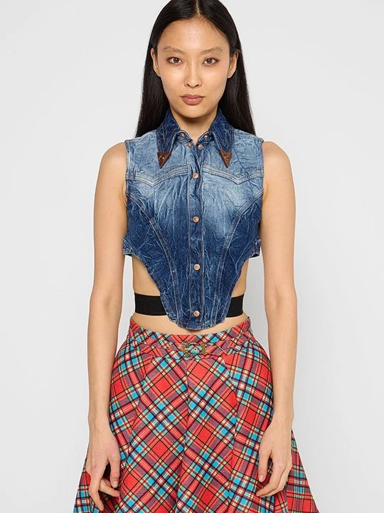 Zdjęcie produktu Bluzka Versace Jeans Couture niebieski