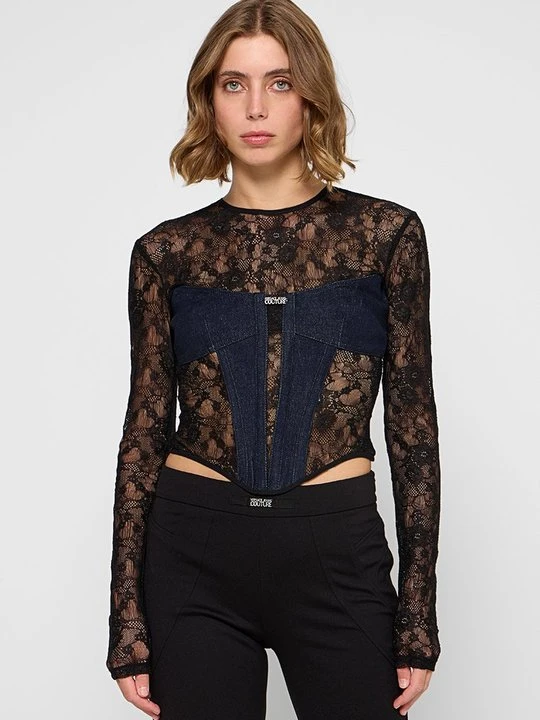 Zdjęcie produktu Bluzka Versace Jeans Couture niebieski