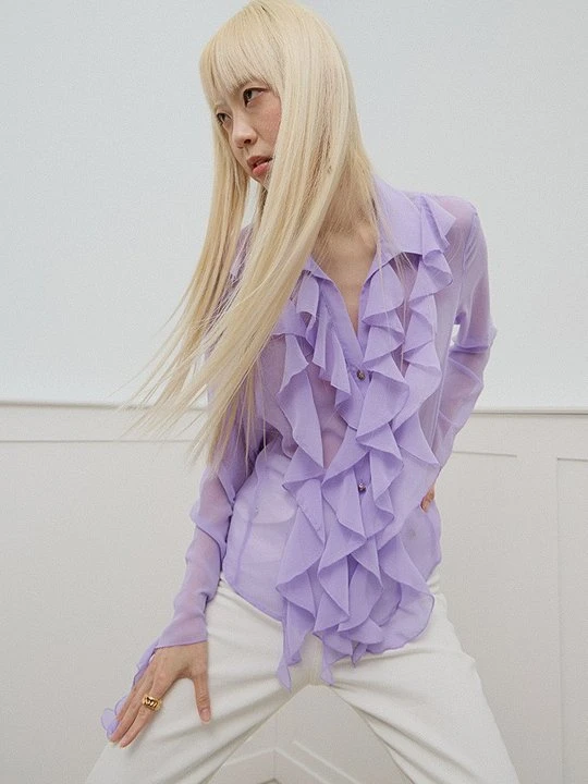 Zdjęcie produktu Bluzka Versace Jeans Couture fioletowy