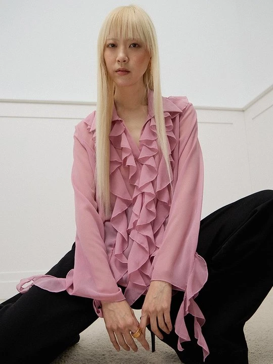 Zdjęcie produktu Bluzka Versace Jeans Couture jasnoróżowy