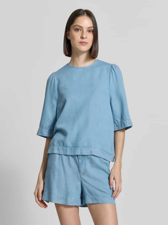 Zdjęcie produktu Bluzka w denimu o kroju regular fit Rich & Royal Jasnoniebieski