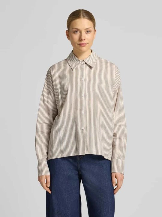 Zdjęcie produktu Bluzka w kroju relaxed fit z obniżonymi ramionami model 'CLOELIA' Drykorn Łososiowy