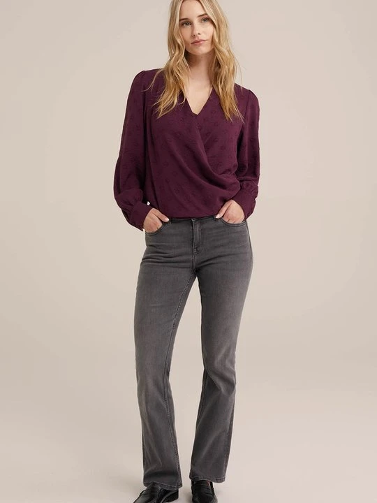 Zdjęcie produktu Bluzka WE Fashion ciemnoliliowy