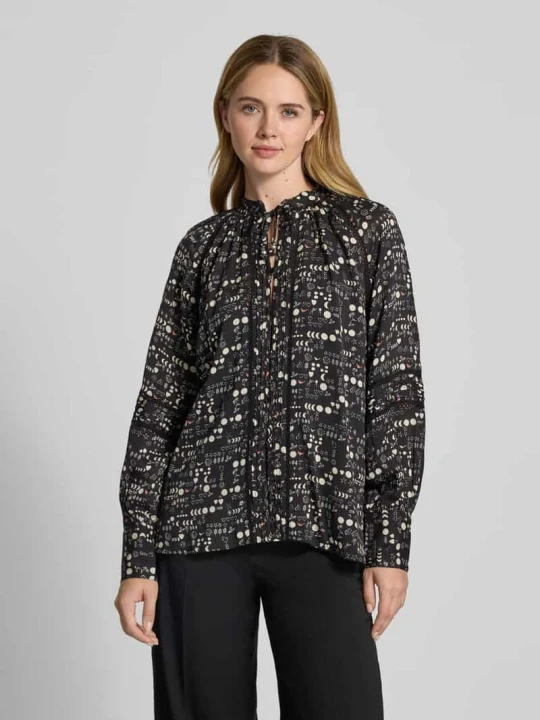 Zdjęcie produktu Bluzka z dekoltem w serek Scotch & Soda Czarny