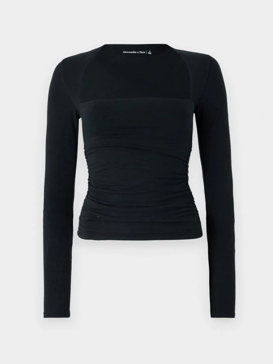 Zdjęcie produktu Bluzka z długim rękawem Abercrombie & Fitch czarny
