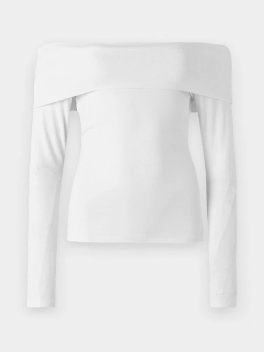 Zdjęcie produktu Bluzka z długim rękawem Abercrombie & Fitch biały