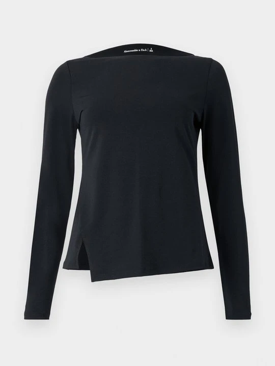 Zdjęcie produktu Bluzka z długim rękawem Abercrombie & Fitch czarny