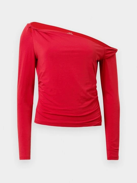 Zdjęcie produktu Bluzka z długim rękawem Abercrombie & Fitch czerwony