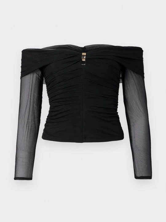 Zdjęcie produktu Bluzka z długim rękawem Abercrombie & Fitch czarny