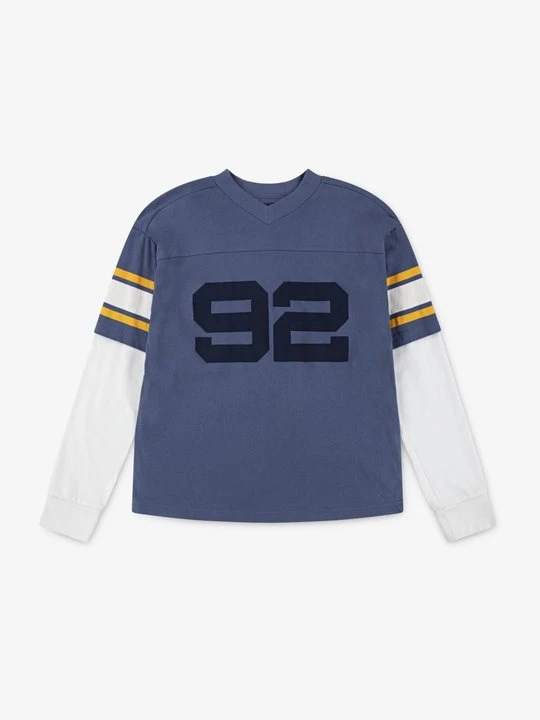 Zdjęcie produktu Bluzka z długim rękawem Abercrombie & Fitch granatowy