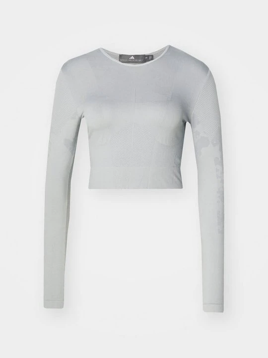 Zdjęcie produktu Bluzka z długim rękawem Adidas by Stella McCartney jasnoszary