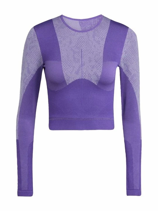Zdjęcie produktu Bluzka z długim rękawem Adidas by Stella McCartney fioletowy