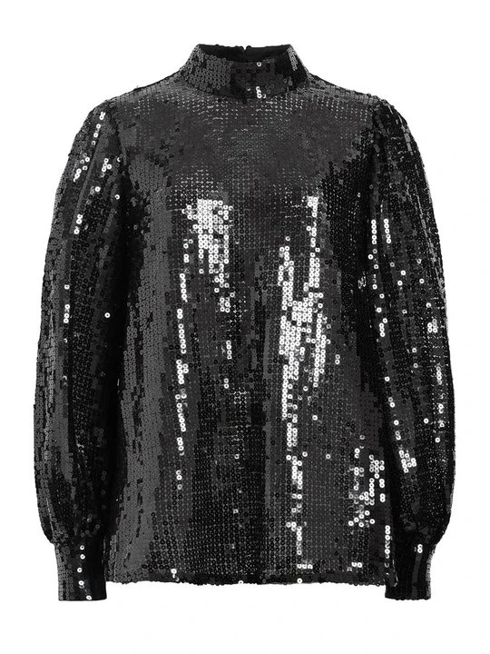 Zdjęcie produktu Bluzka z długim rękawem AllSaints czarny