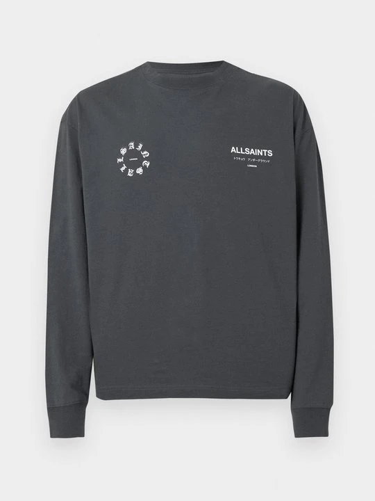 Zdjęcie produktu Bluzka z długim rękawem AllSaints ciemnoszary