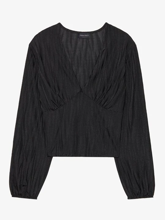 Zdjęcie produktu Bluzka z długim rękawem Anna Field By Zalando czarny