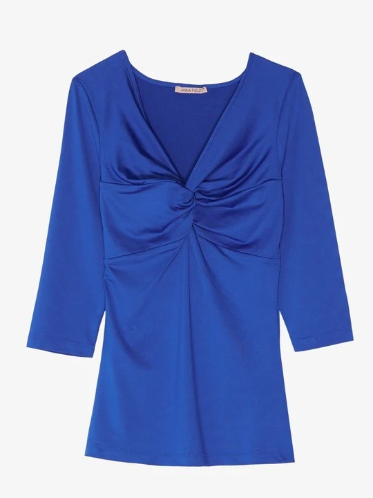 Zdjęcie produktu Bluzka z długim rękawem Anna Field By Zalando niebieski