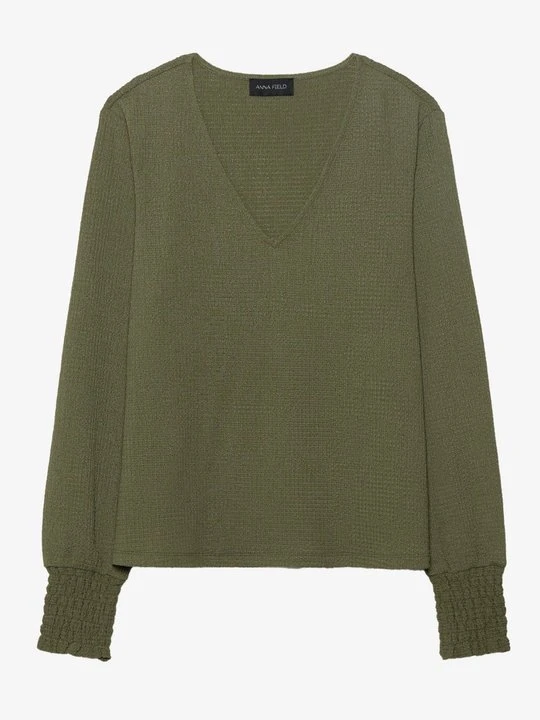 Zdjęcie produktu Bluzka z długim rękawem Anna Field khaki