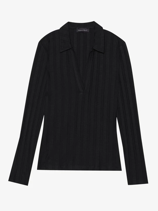 Zdjęcie produktu Bluzka z długim rękawem Anna Field By Zalando czarny