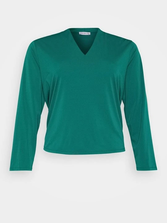 Zdjęcie produktu Bluzka z długim rękawem Anna Field Curvy By Zalando ciemnozielony